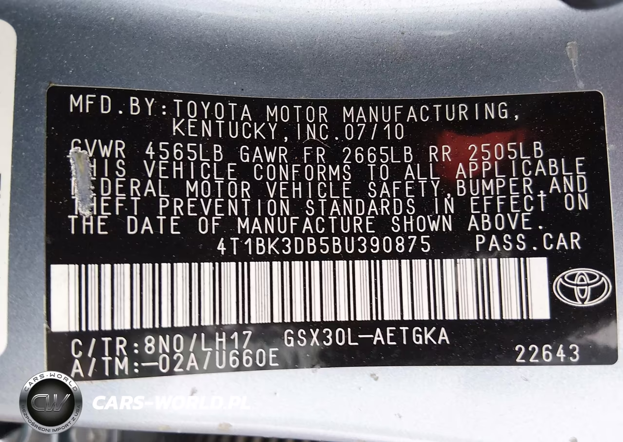 2011 Toyota Avalon VIN:4T1BK3DB5BU390875 - 9