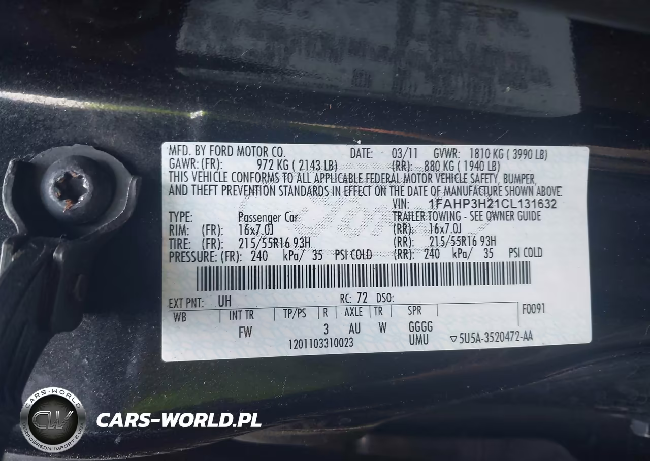 2012 Ford Focus Sel VIN:1FAHP3H21CL131632 - 9