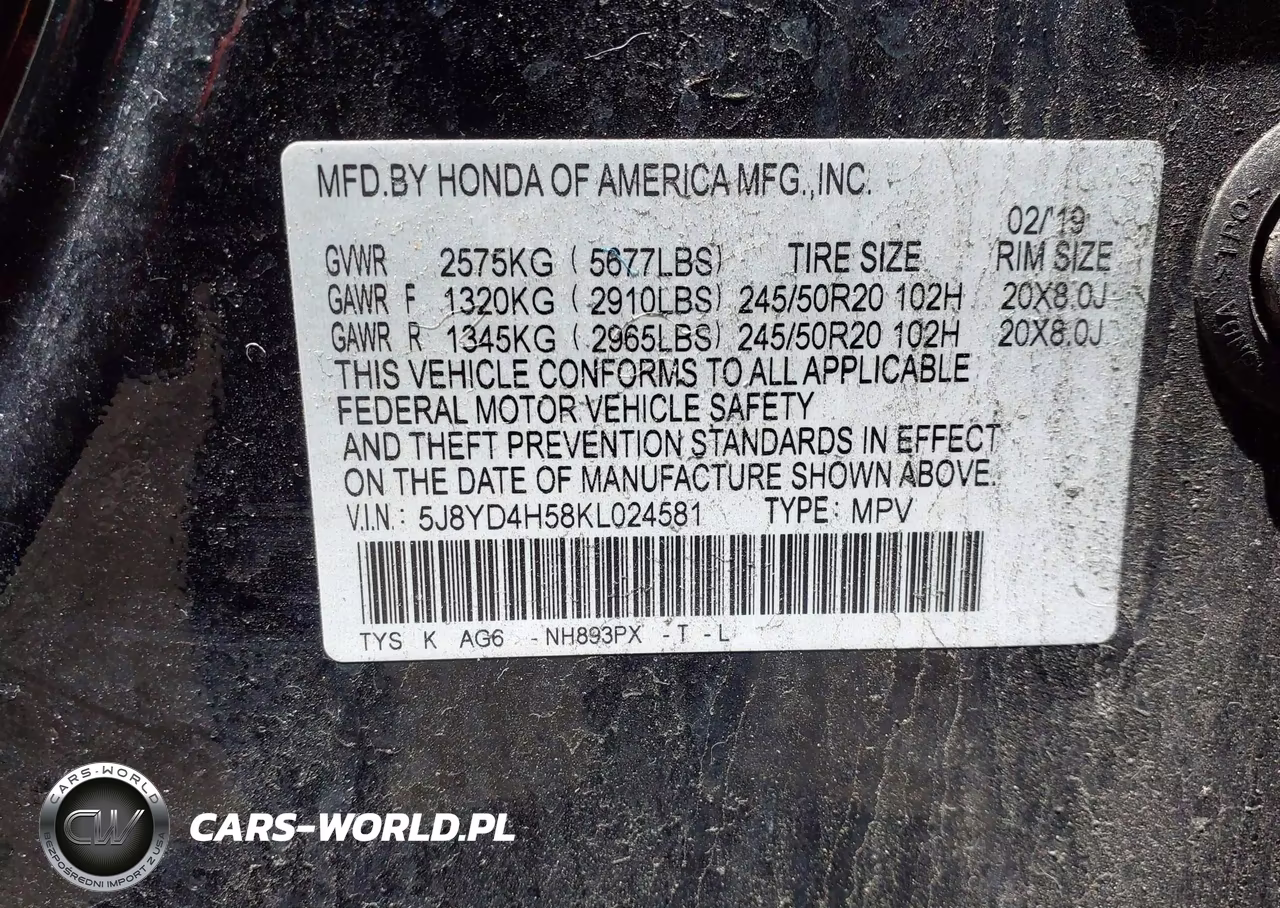 2019 Acura Mdx Tech Pkg VIN:5J8YD4H58KL024581 - 9