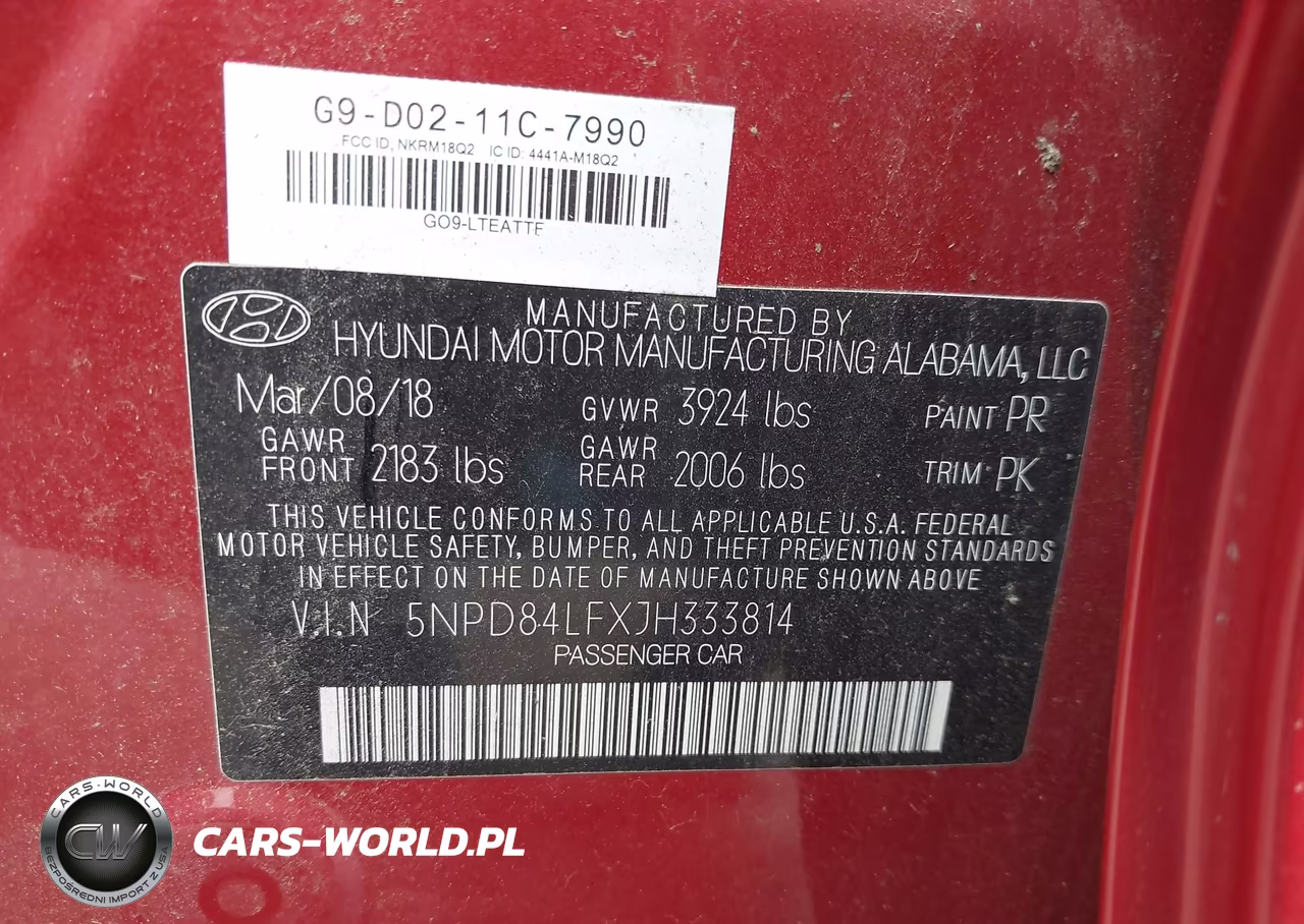 2018 Hyundai Elantra Sel VIN:5NPD84LFXJH333814 - 9