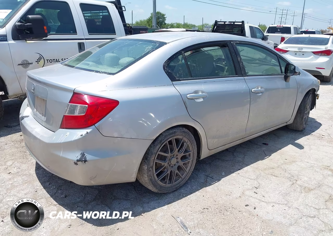 2012 Honda Civic Lx VIN:19XFB2F55CE084783 - 4