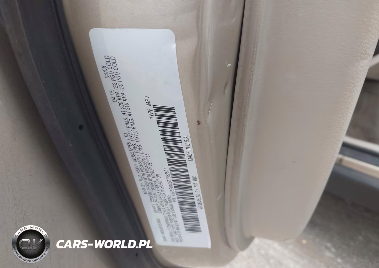2008 Subaru Outback (Natl) I-Ll Bean W-Nav-Ll Bean W-Nav-Vdc VIN:4S4BP61C587362551 - 9