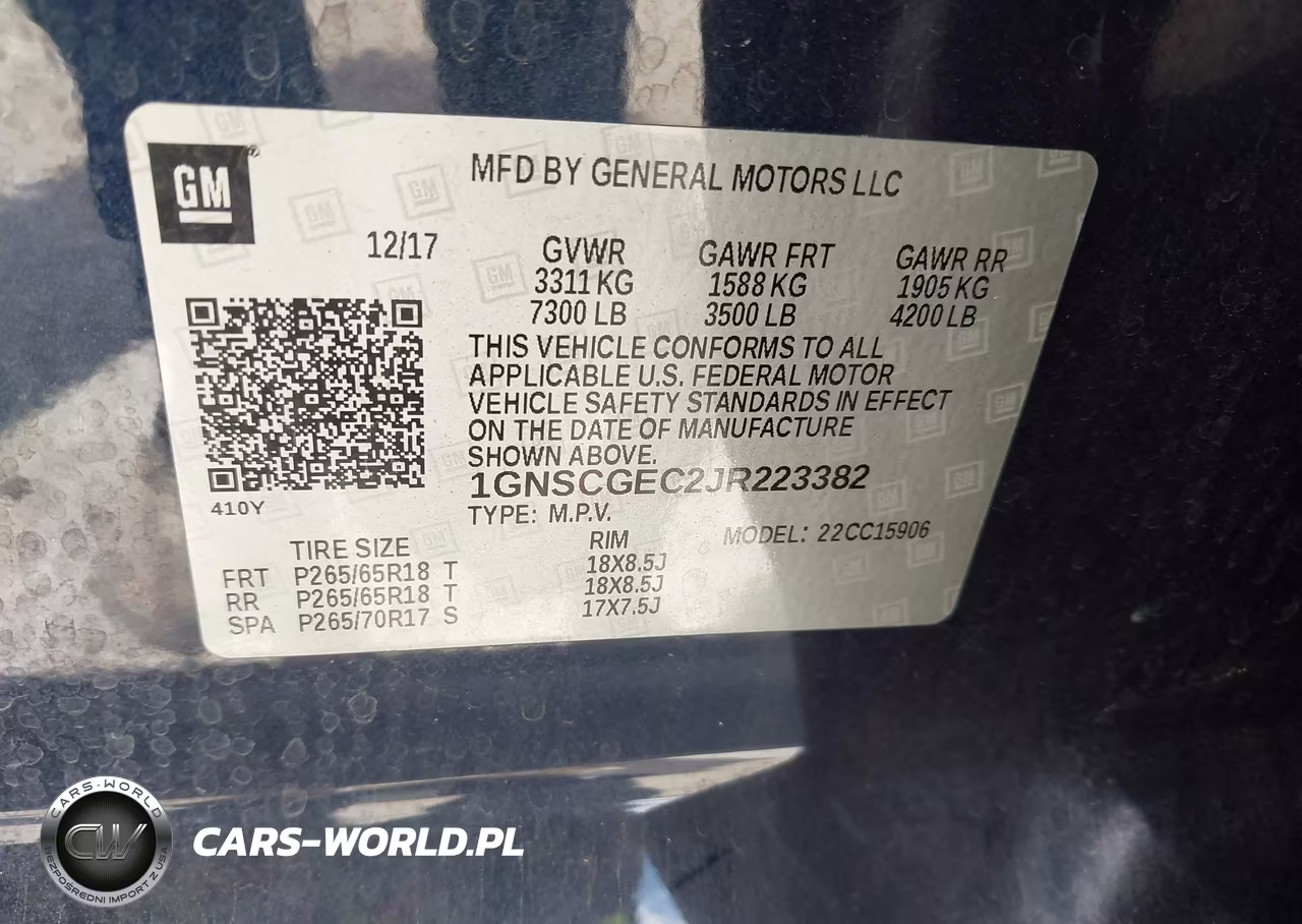 2018 Chevrolet Suburban Ls VIN:1GNSCGEC2JR223382 - 9