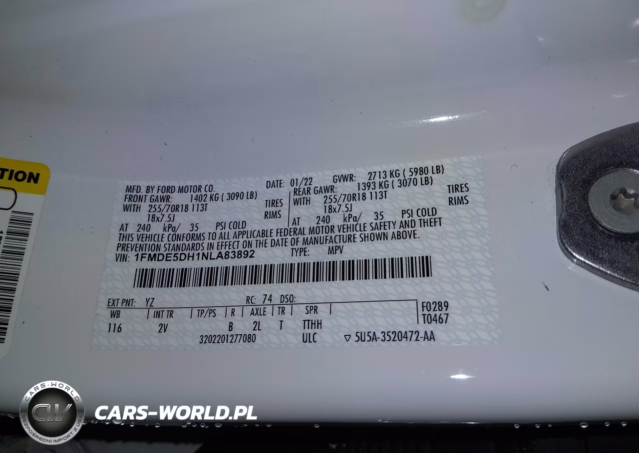 2022 Ford Bronco Outer Banks VIN:1FMDE5DH1NLA83892 - 9