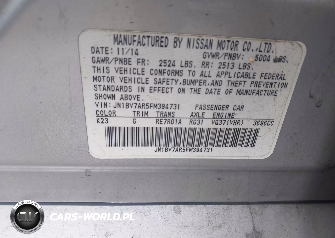 2015 Infiniti Q50 Premium VIN:JN1BV7AR5FM394731 - 9