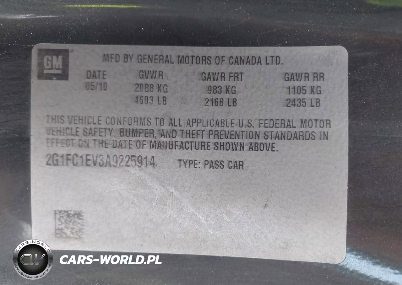 2010 Chevrolet Camaro 2Lt VIN:2G1FC1EV3A9225914 - 9