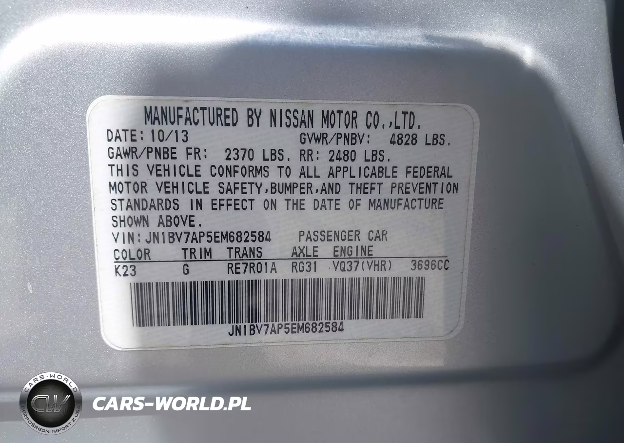 2014 Infiniti Q50 Premium VIN:JN1BV7AP5EM682584 - 9