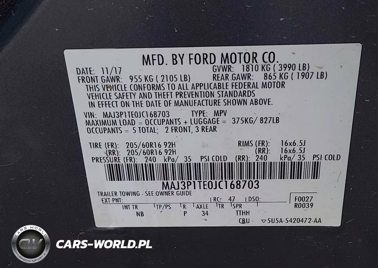 2018 Ford Ecosport Se VIN:MAJ3P1TE0JC168703 - 9