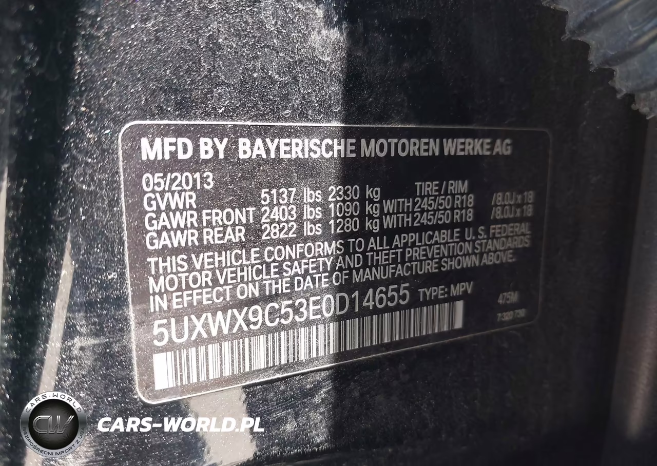 2014 BMW X3 xDrive28I VIN:5UXWX9C53E0D14655 - 9