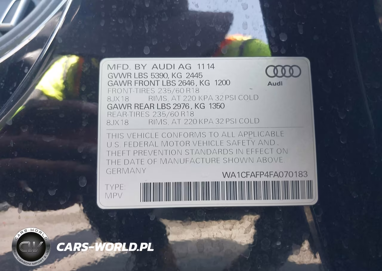 2015 Audi Q5 2.0T Premium VIN:WA1CFAFP4FA070183 - 9