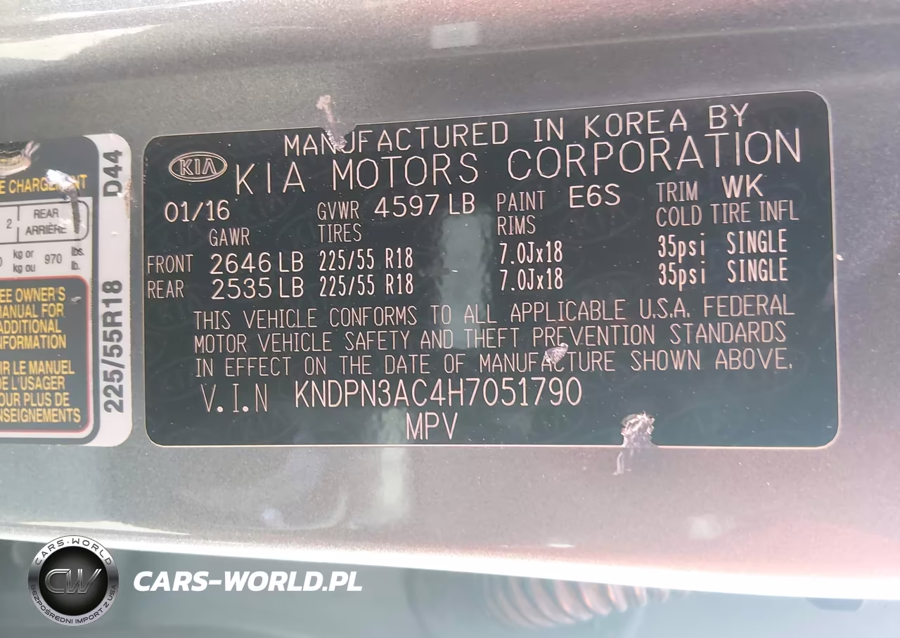 2017 Kia Sportage Ex VIN:KNDPN3AC4H7051790 - 9
