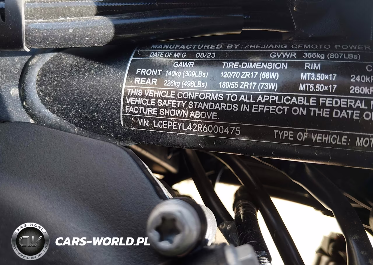 2024 Cf Moto 800Nk VIN:LCEPEYL42R6000475 - 10