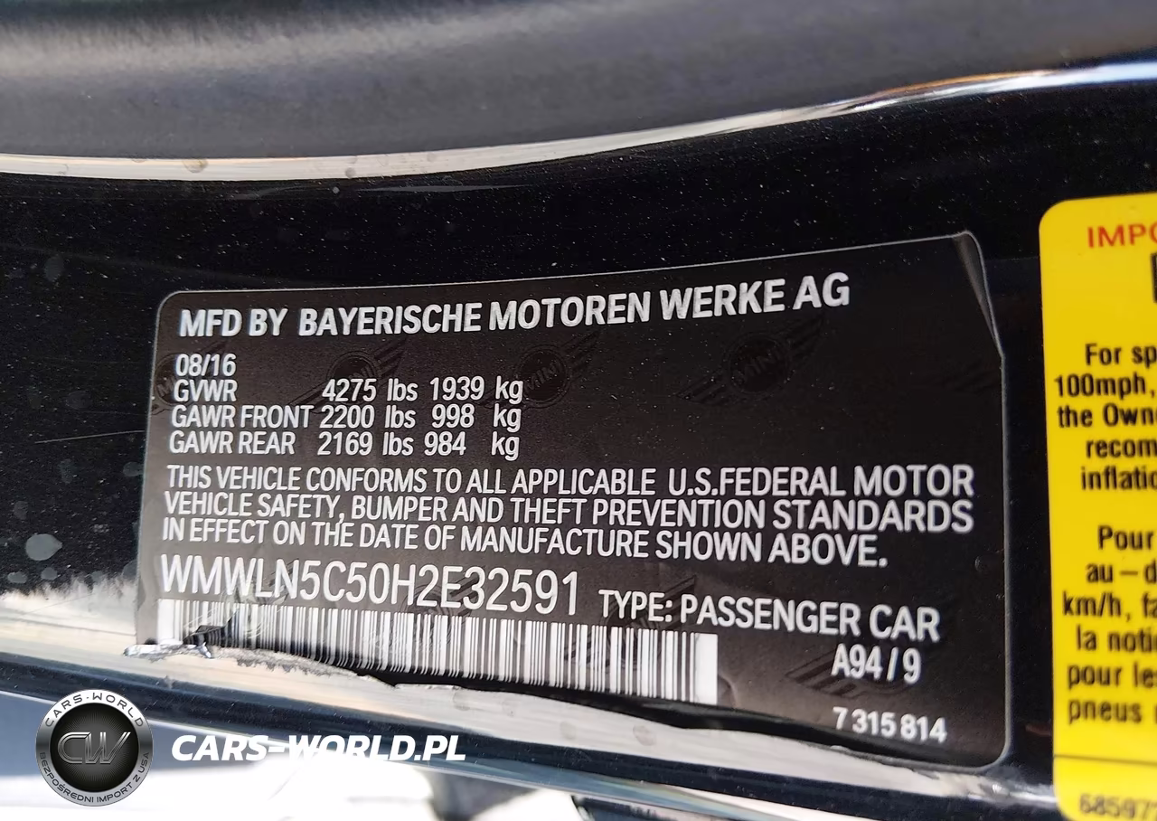 2017 Mini Clubman Cooper VIN:WMWLN5C50H2E32591 - 9