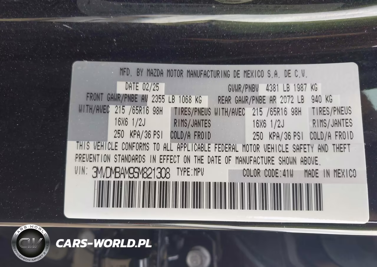 2025 Mazda Cx-30 2.5 S VIN:3MVDMBAM9SM821308 - 9