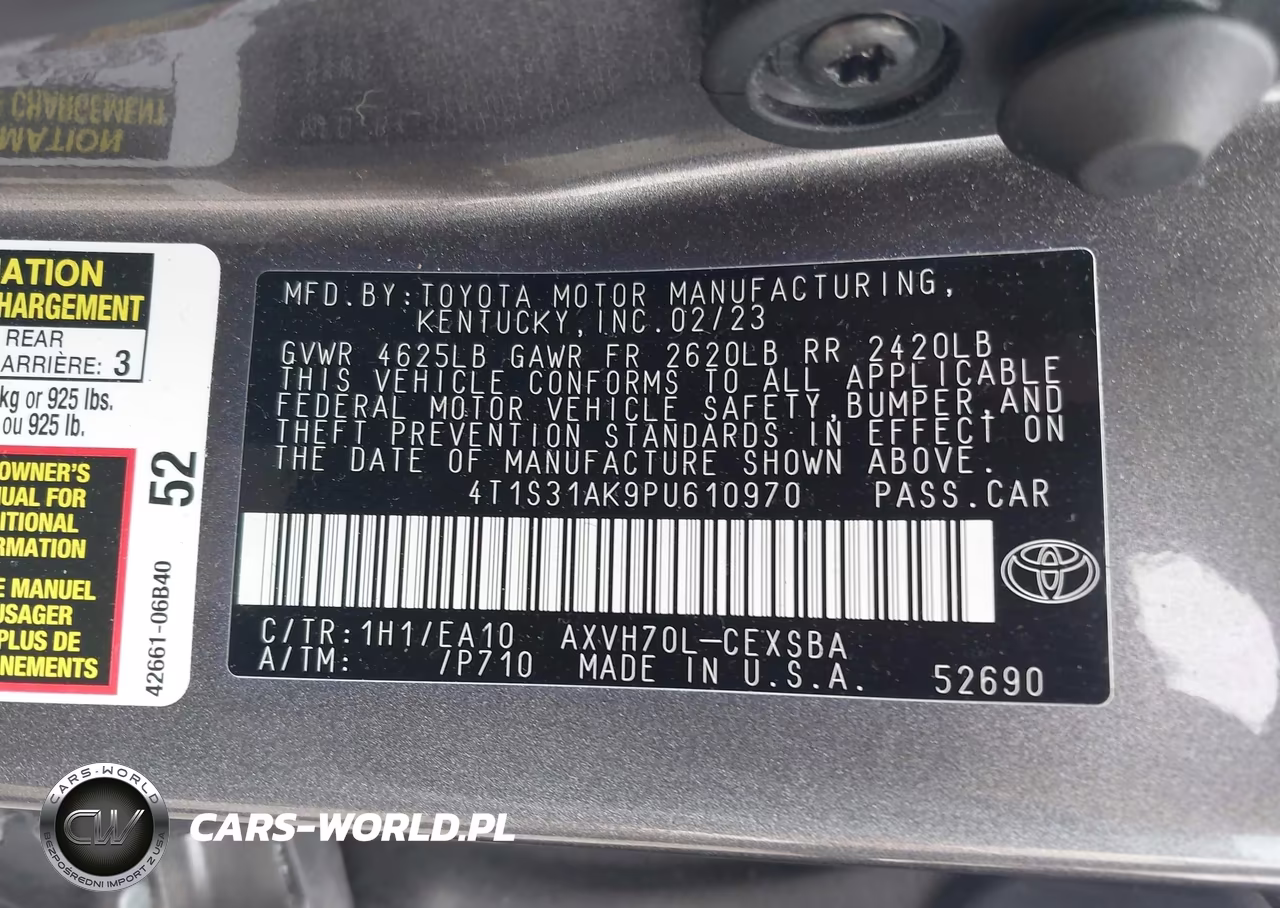 2023 Toyota Camry Se Hybrid VIN:4T1S31AK9PU610970 - 9