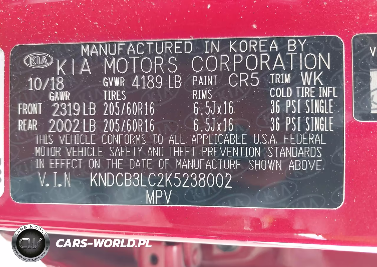 2019 Kia Niro Lx VIN:KNDCB3LC2K5238002 - 9