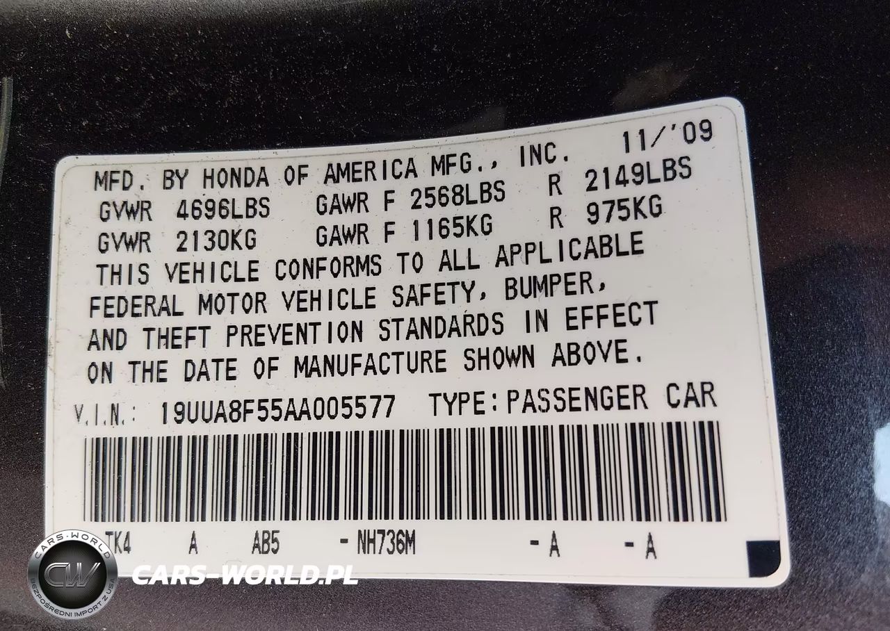 2010 Acura Tl 3.5 VIN:19UUA8F55AA005577 - 9