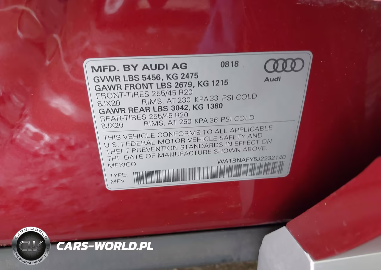 2018 Audi Q5 2.0T Premium-2.0T Tech Premium VIN:WA1BNAFY5J2232140 - 9