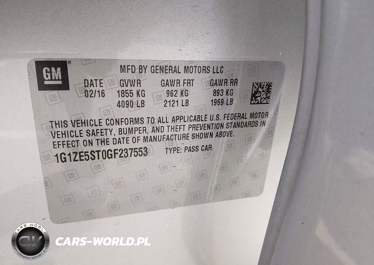 2016 Chevrolet Malibu 1Lt VIN:1G1ZE5ST0GF237553 - 9