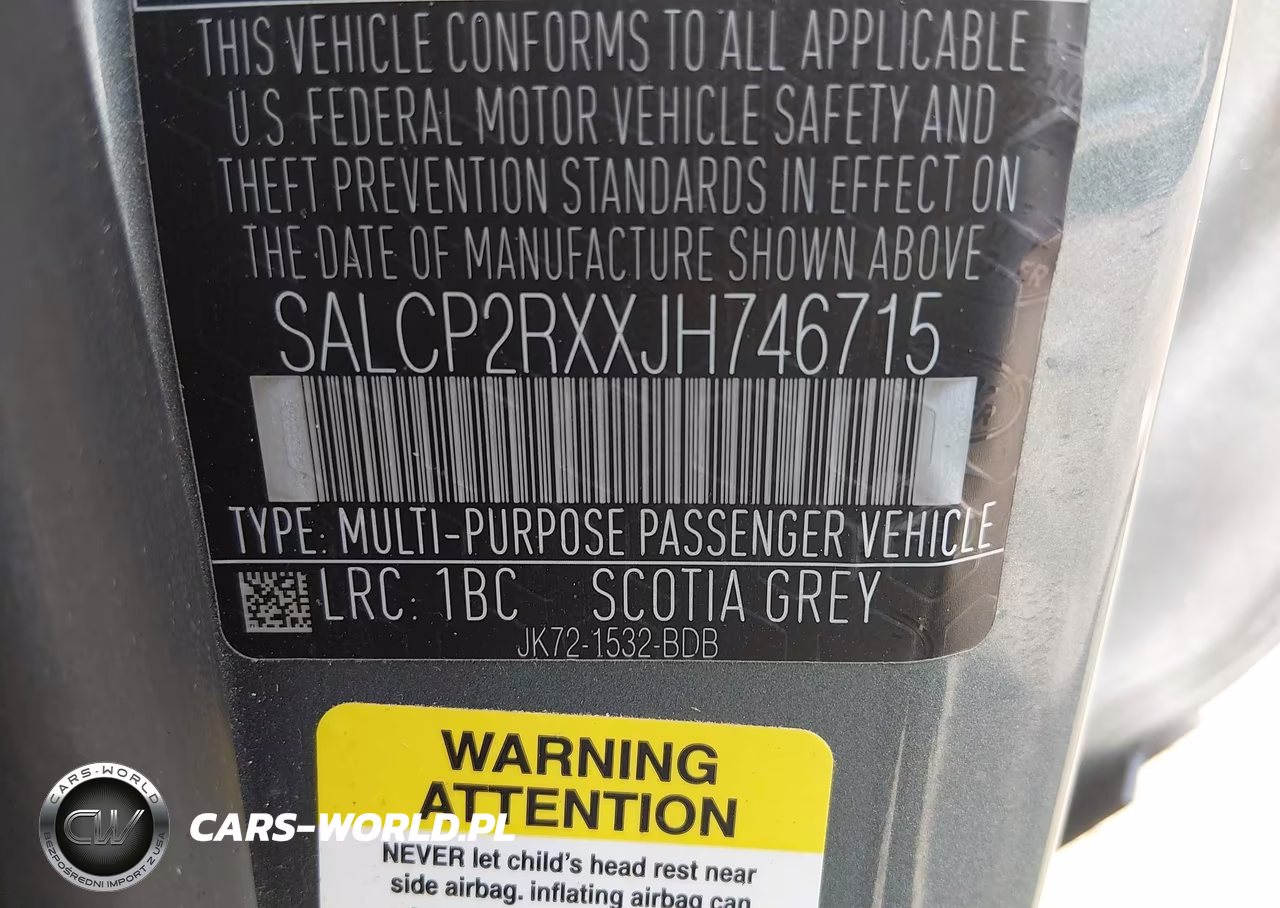 2018 Land Rover Discovery Sport Se VIN:SALCP2RXXJH746715 - 9