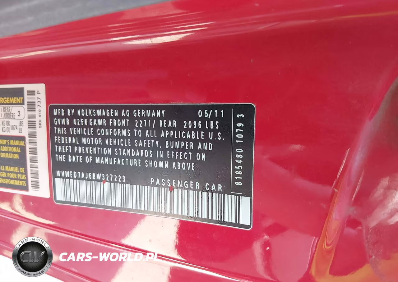 2011 Volkswagen Gti 2-Door VIN:WVWED7AJ6BW327223 - 9