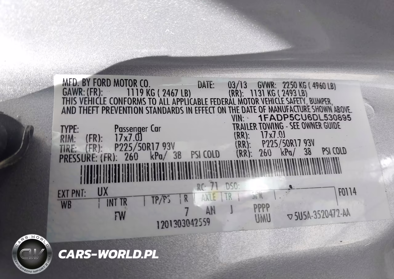 2013 Ford C-Max Energi Sel VIN:1FADP5CU6DL530895 - 9