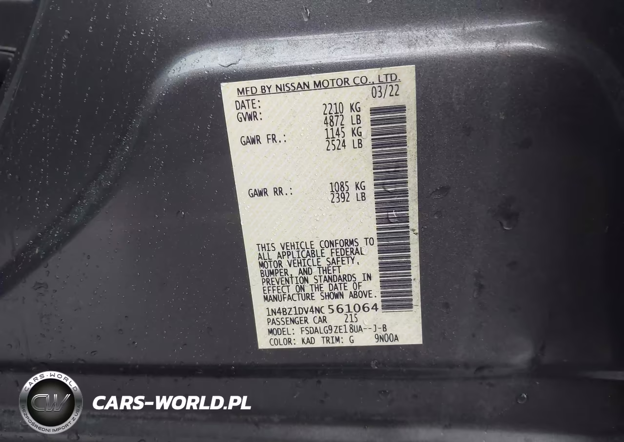2022 Nissan Leaf Sl Plus 62 Kwh VIN:1N4BZ1DV4NC561064 - 9