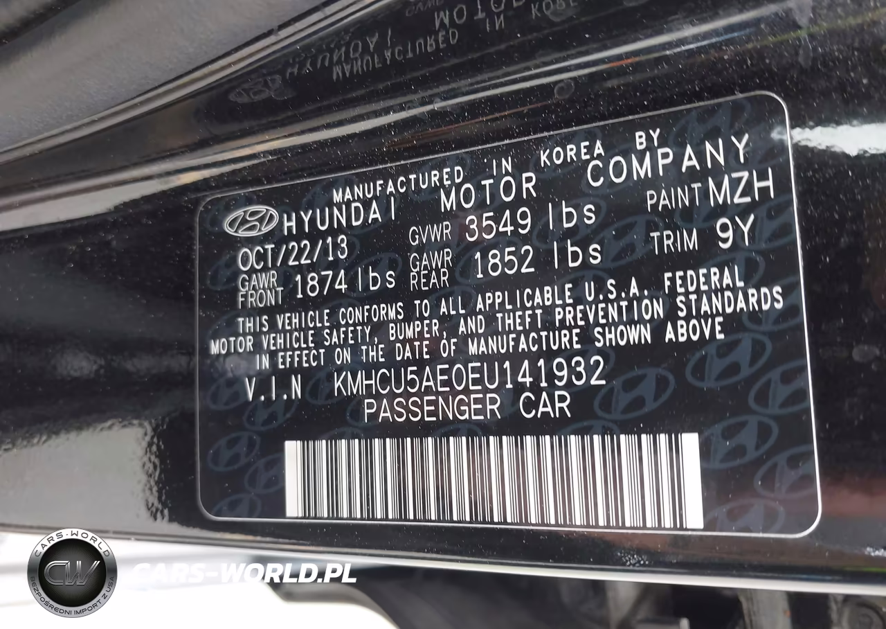 2014 Hyundai Accent Se VIN:KMHCU5AE0EU141932 - 9