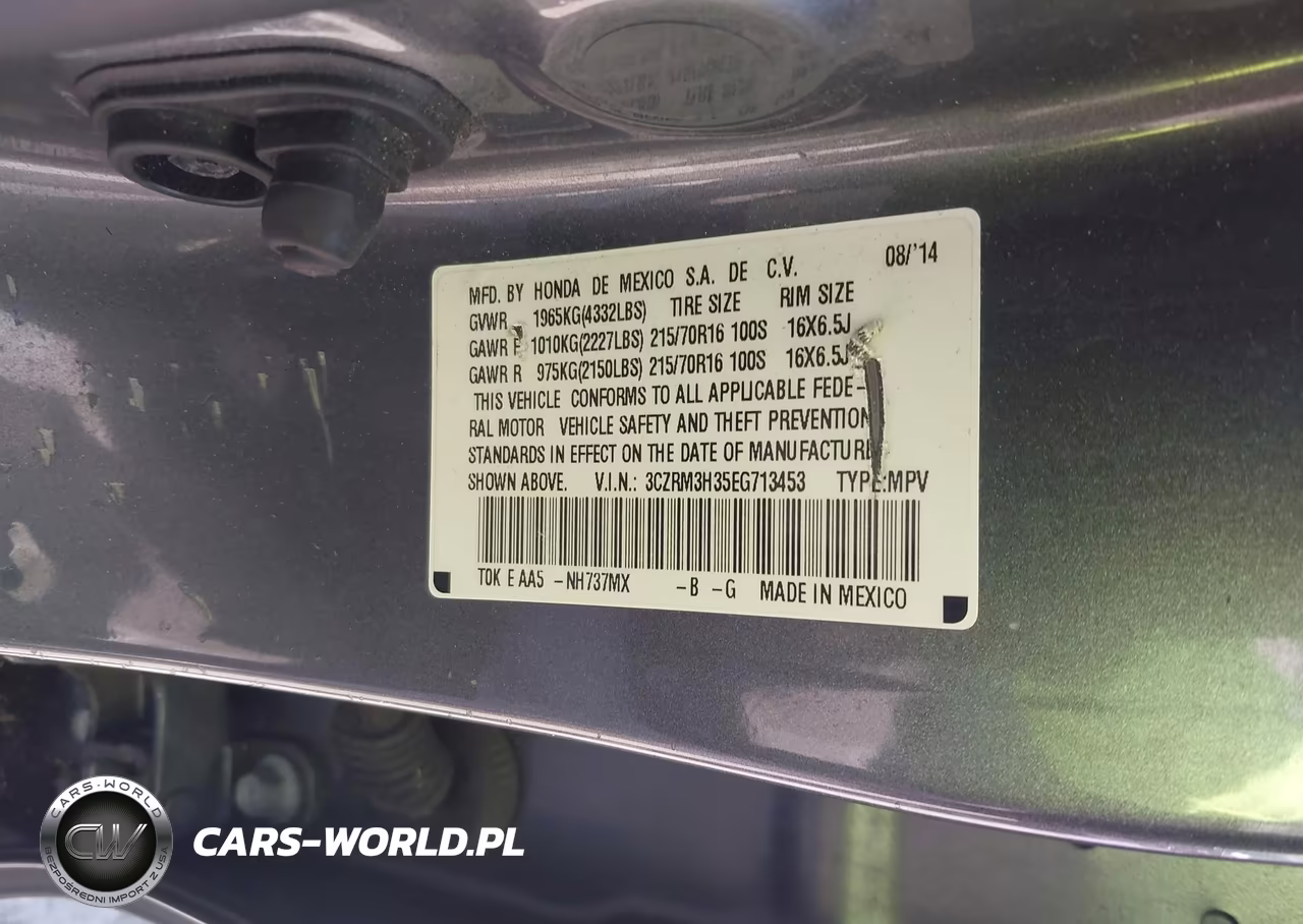 2014 Honda Cr-V Lx VIN:3CZRM3H35EG713453 - 9