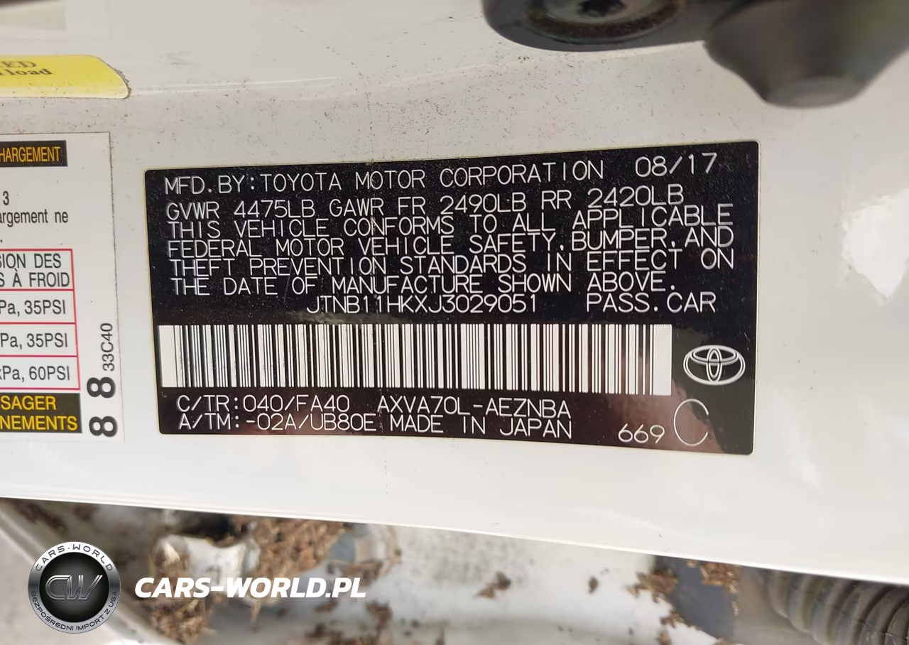 2018 Toyota Camry Le VIN:JTNB11HKXJ3029051 - 9