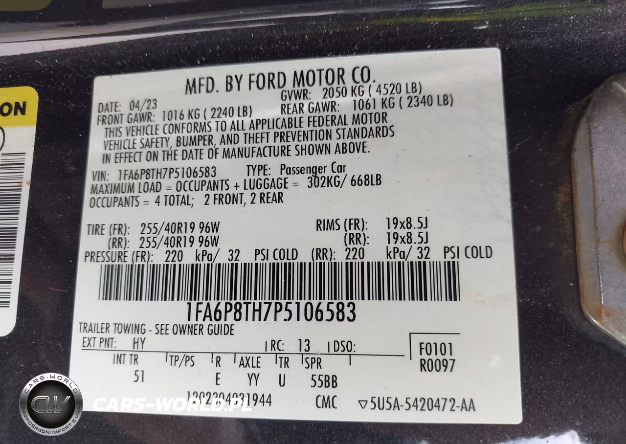 2023 Ford Mustang Ecoboost Premium Fastback VIN:1FA6P8TH7P5106583 - 9