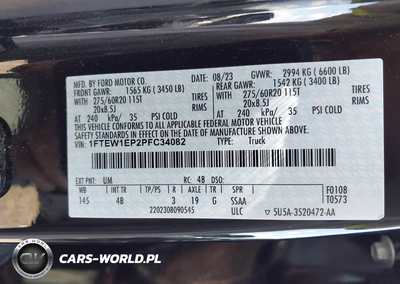 2023 Ford F-150 Xlt VIN:1FTEW1EP2PFC34082 - 9