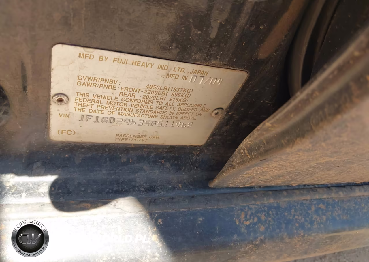 2005 Subaru Impreza Wrx VIN:JF1GD29635G511468 - 9