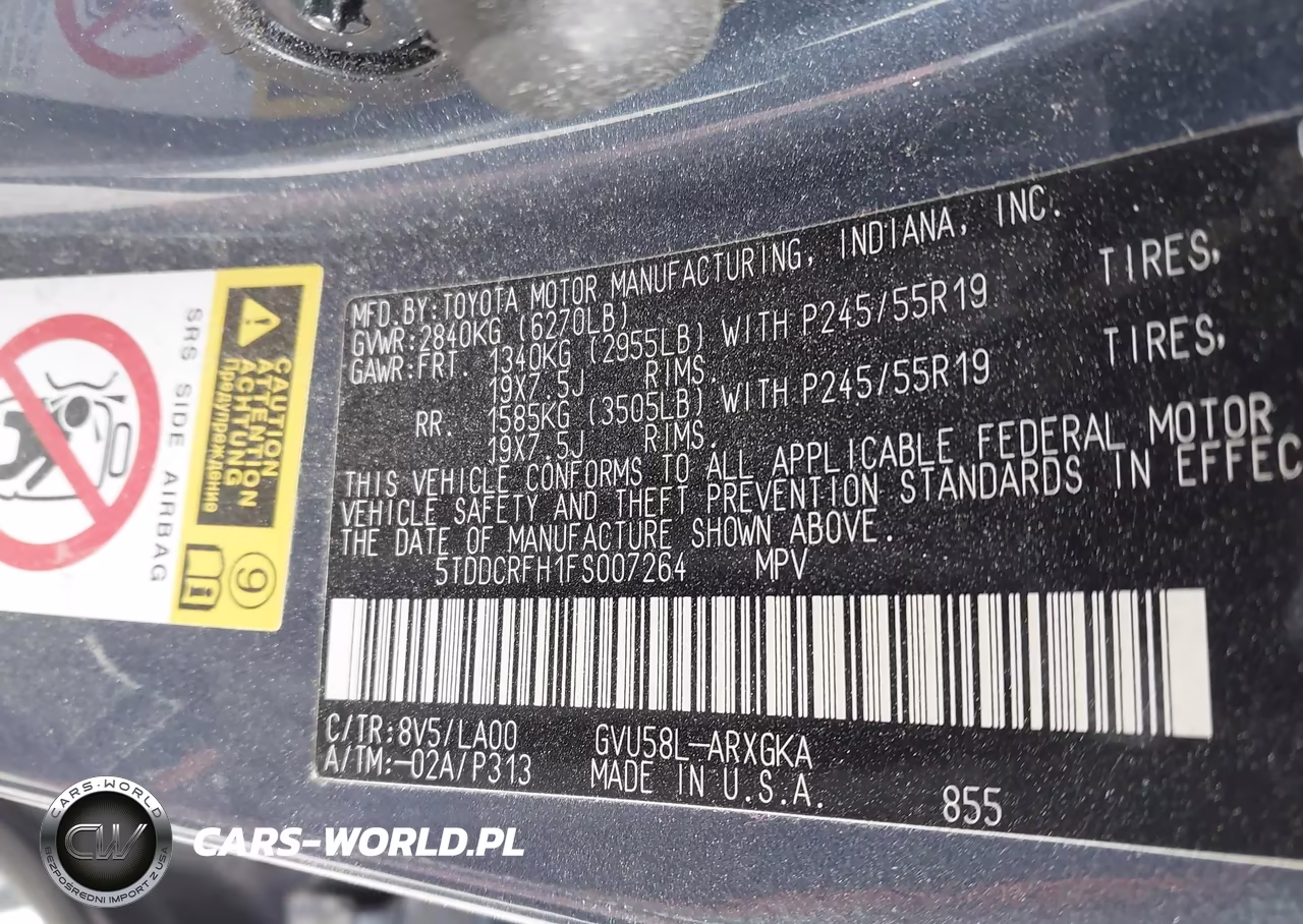 2015 Toyota Highlander Hybrid Limited Platinum V6 VIN:5TDDCRFH1FS007264 - 9