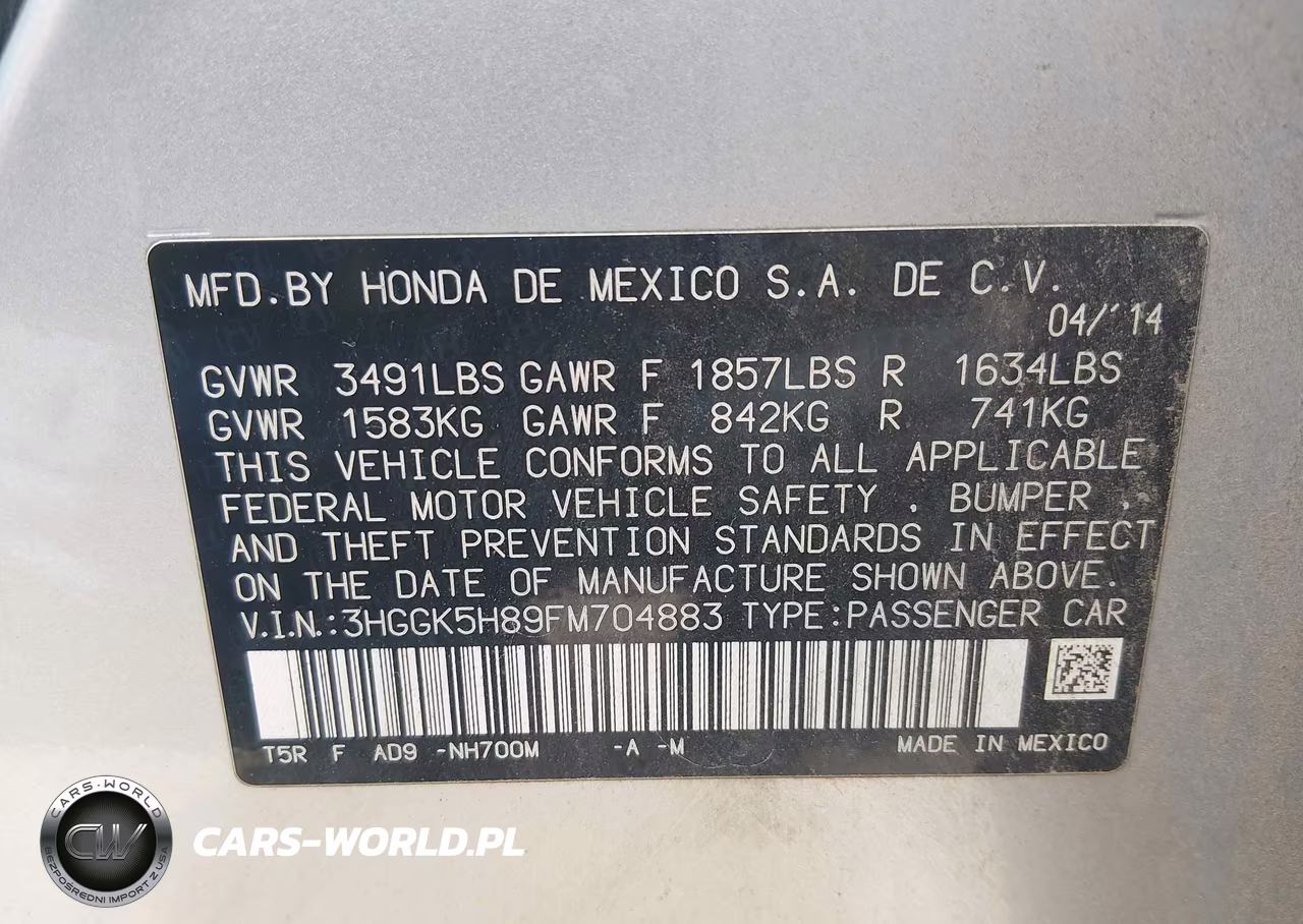 2015 Honda Fit Ex-Ex-L VIN:3HGGK5H89FM704883 - 9