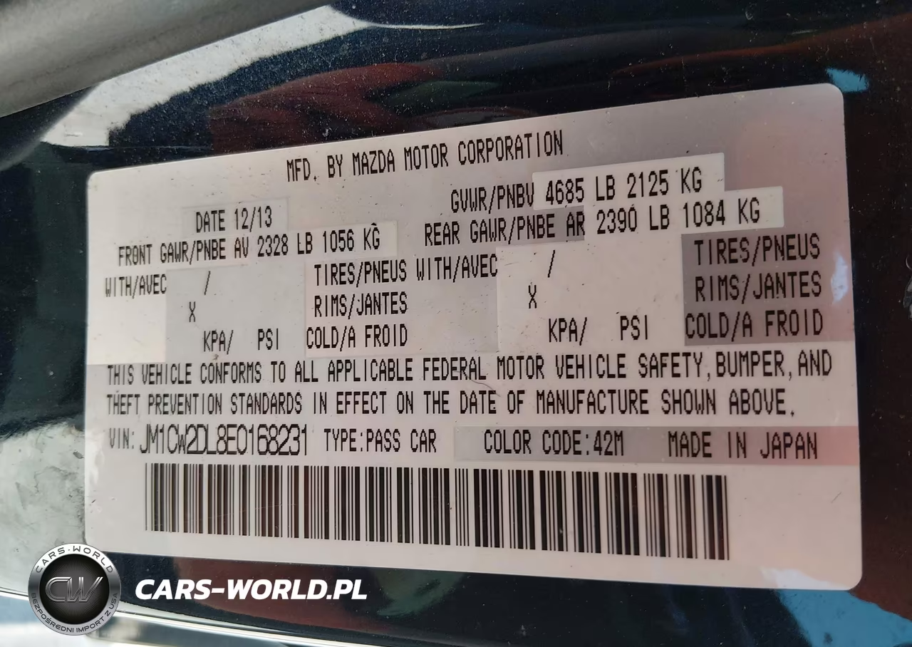 2014 Mazda Mazda5 Grand Touring VIN:JM1CW2DL8E0168231 - 9