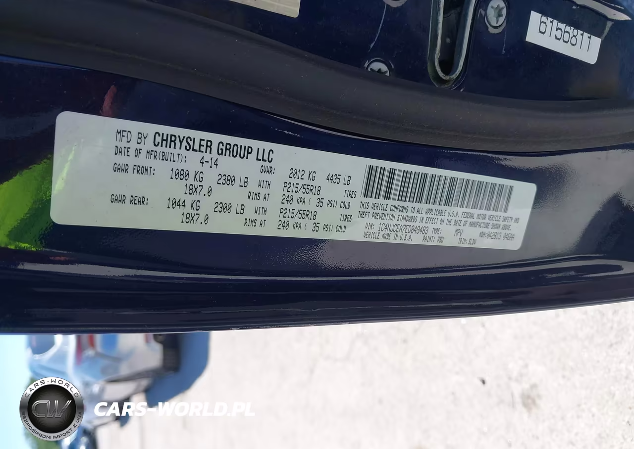 2014 Jeep Compass High Altitude VIN:1C4NJCEA7ED849483 - 9