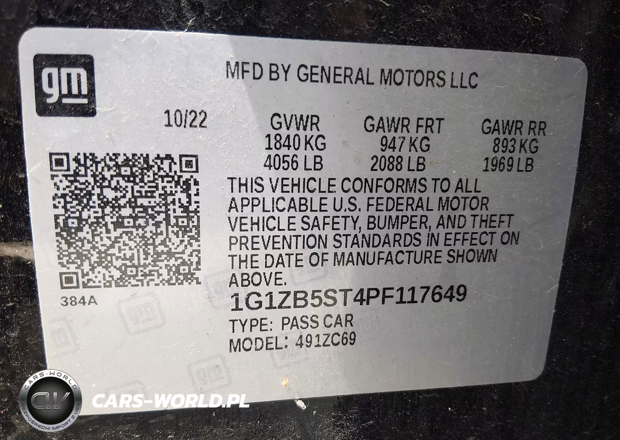 2023 Chevrolet Malibu Fwd Ls VIN:1G1ZB5ST4PF117649 - 9