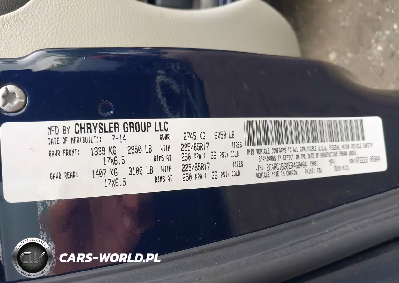2014 Chrysler Town & Country Touring VIN:2C4RC1BG0ER468404 - 9