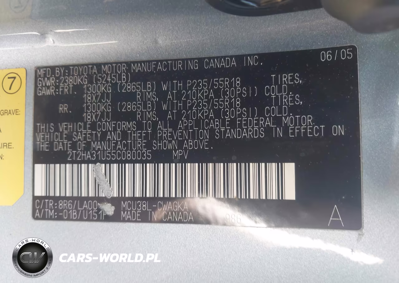 2005 Lexus Rx 330 VIN:2T2HA31U55C080035 - 9