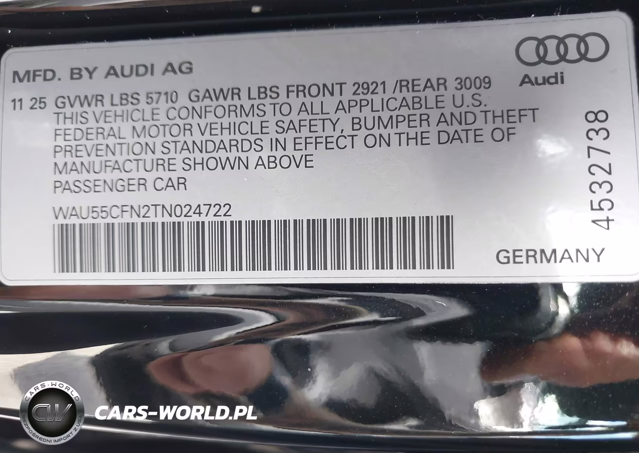2026 Audi A6 Premium Plus Quattro S Tronic VIN:WAU55CFN2TN024722 - 9