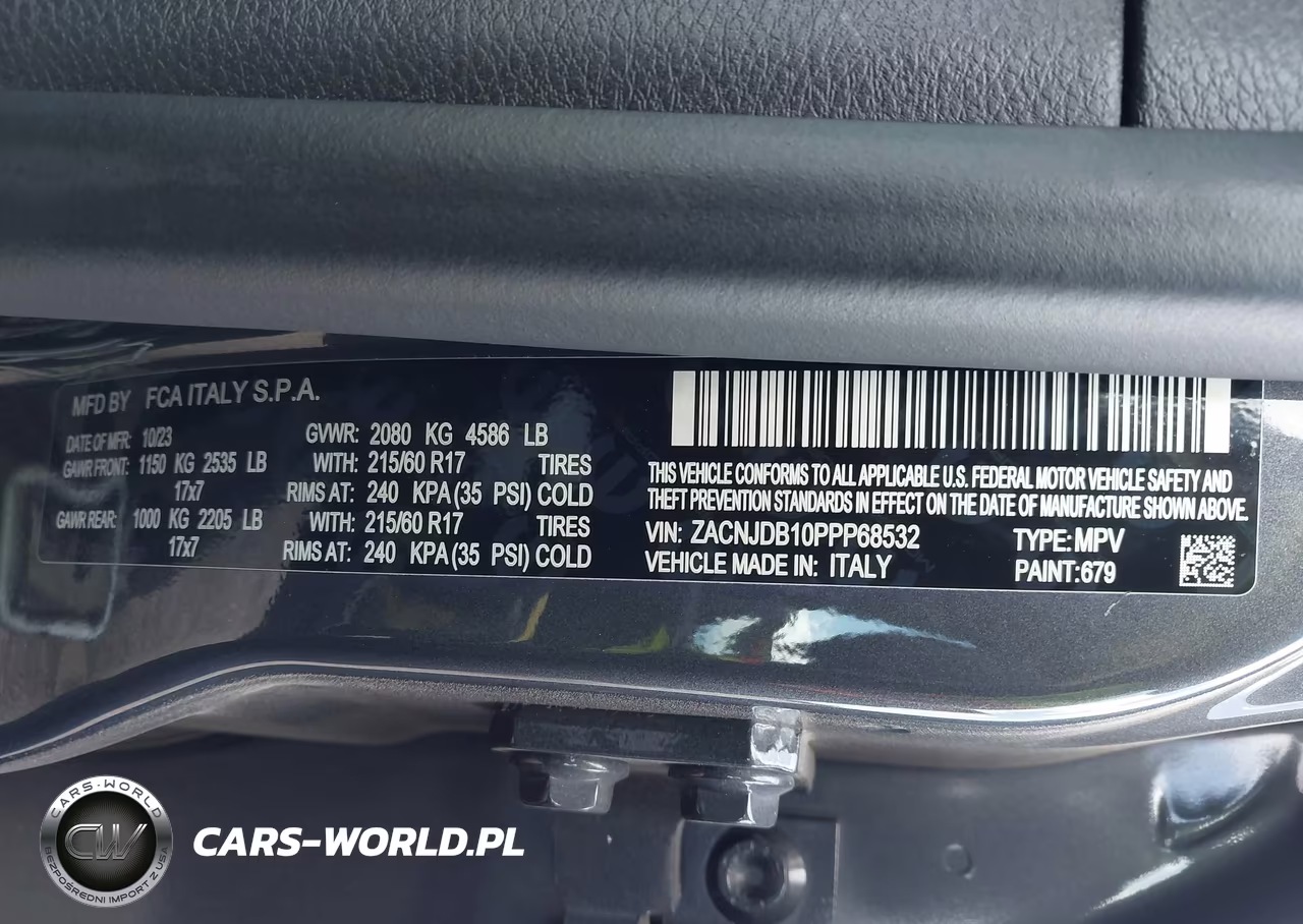 2023 Jeep Renegade Latitude 4X4 VIN:ZACNJDB10PPP68532 - 9