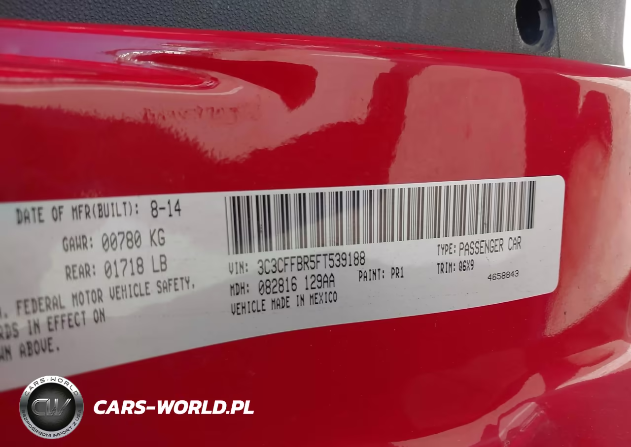 2015 Fiat 500 Sport VIN:3C3CFFBR5FT539188 - 9