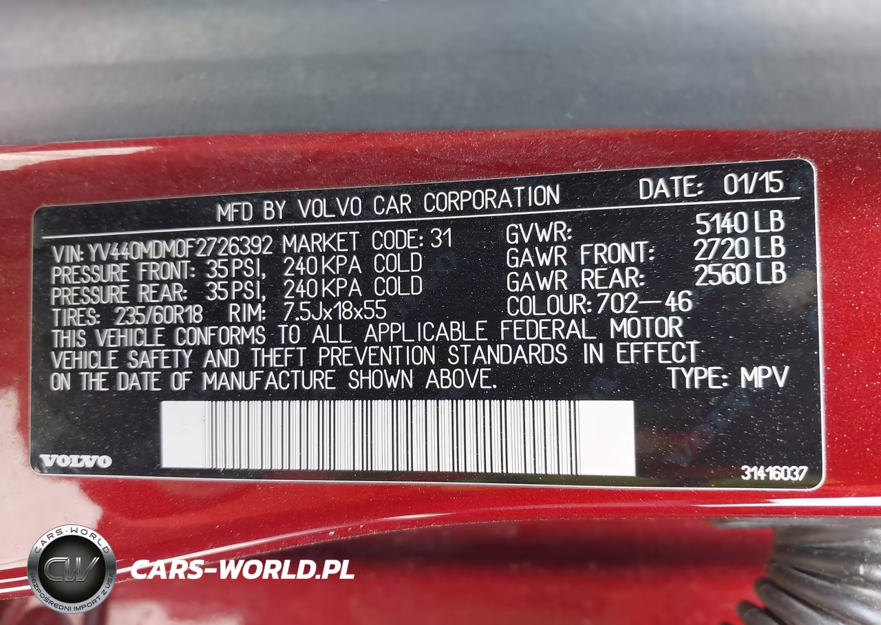 2015 Volvo Xc60 T5 Platinum VIN:YV440MDM0F2726392 - 9