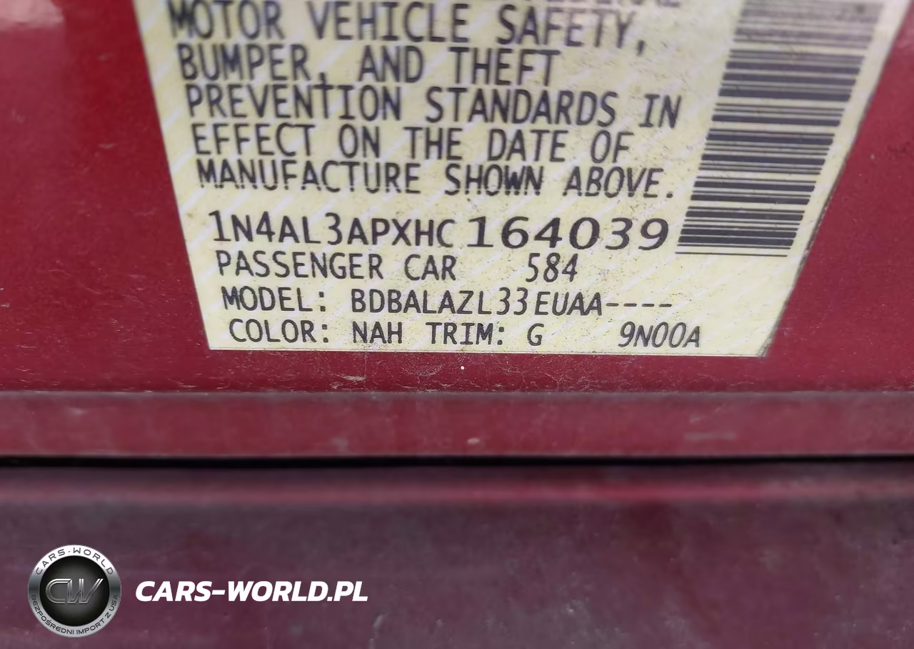 2017 Nissan Altima 2.5 VIN:1N4AL3APXHC164039 - 9