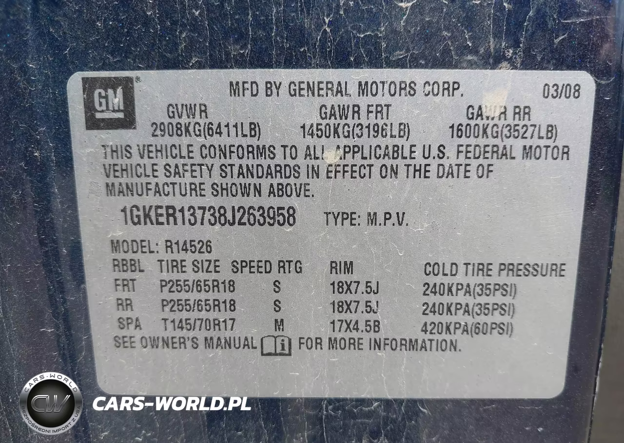 2008 GMC Acadia Sle-1 VIN:1GKER13738J263958 - 9