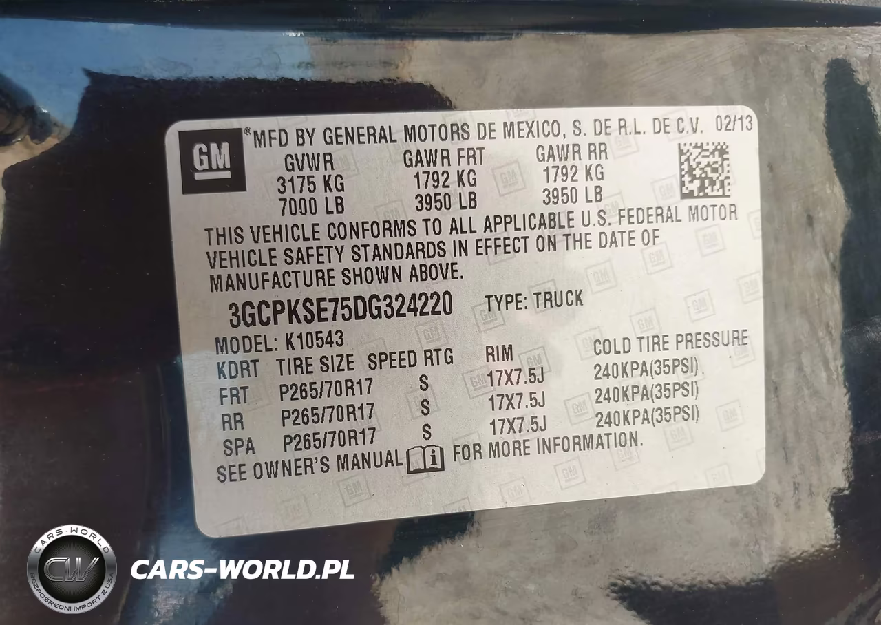 2013 Chevrolet Silverado 1500 Lt VIN:3GCPKSE75DG324220 - 9