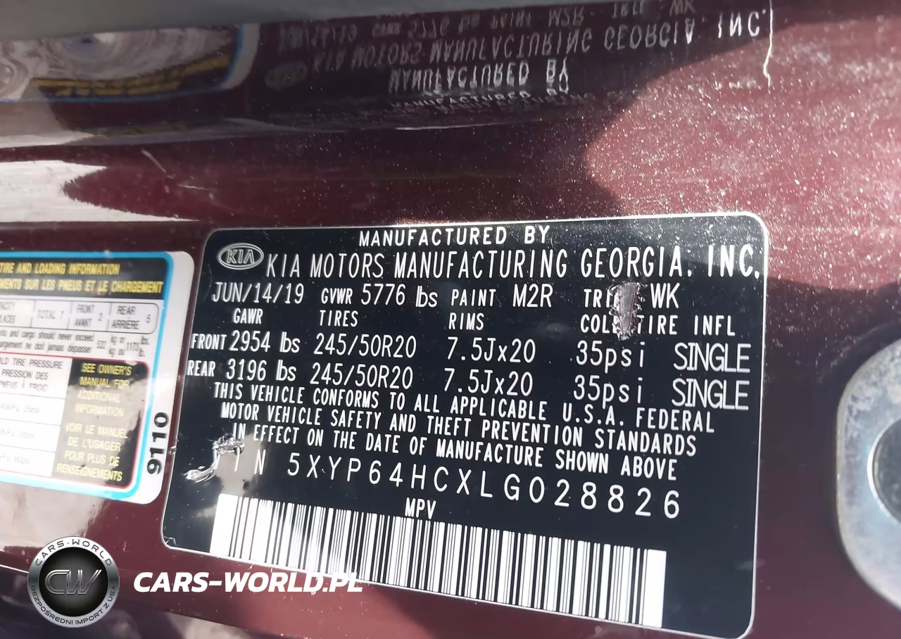 2020 Kia Telluride S VIN:5XYP64HCXLG028826 - 9