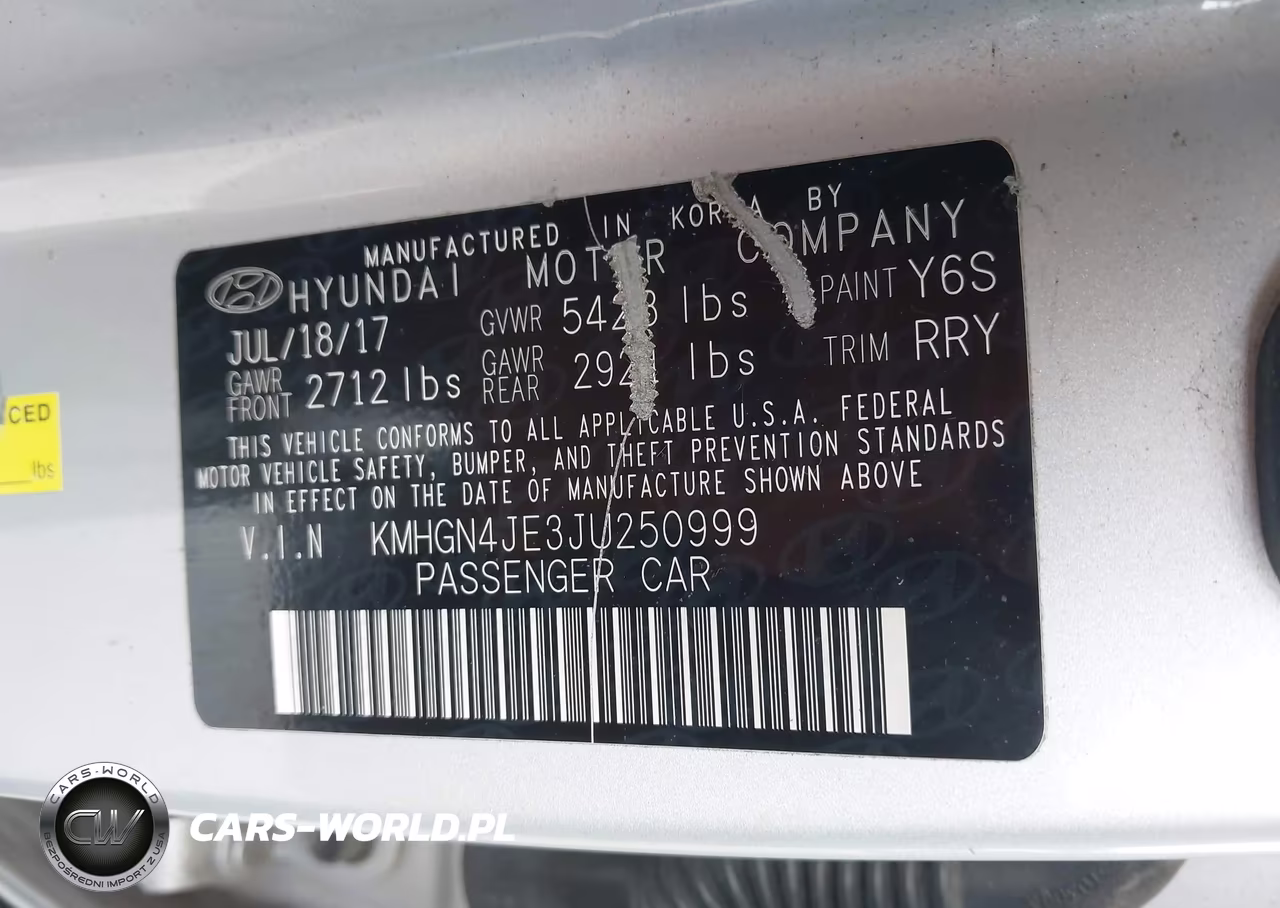 2018 Genesis G80 3.8 VIN:KMHGN4JE3JU250999 - 9