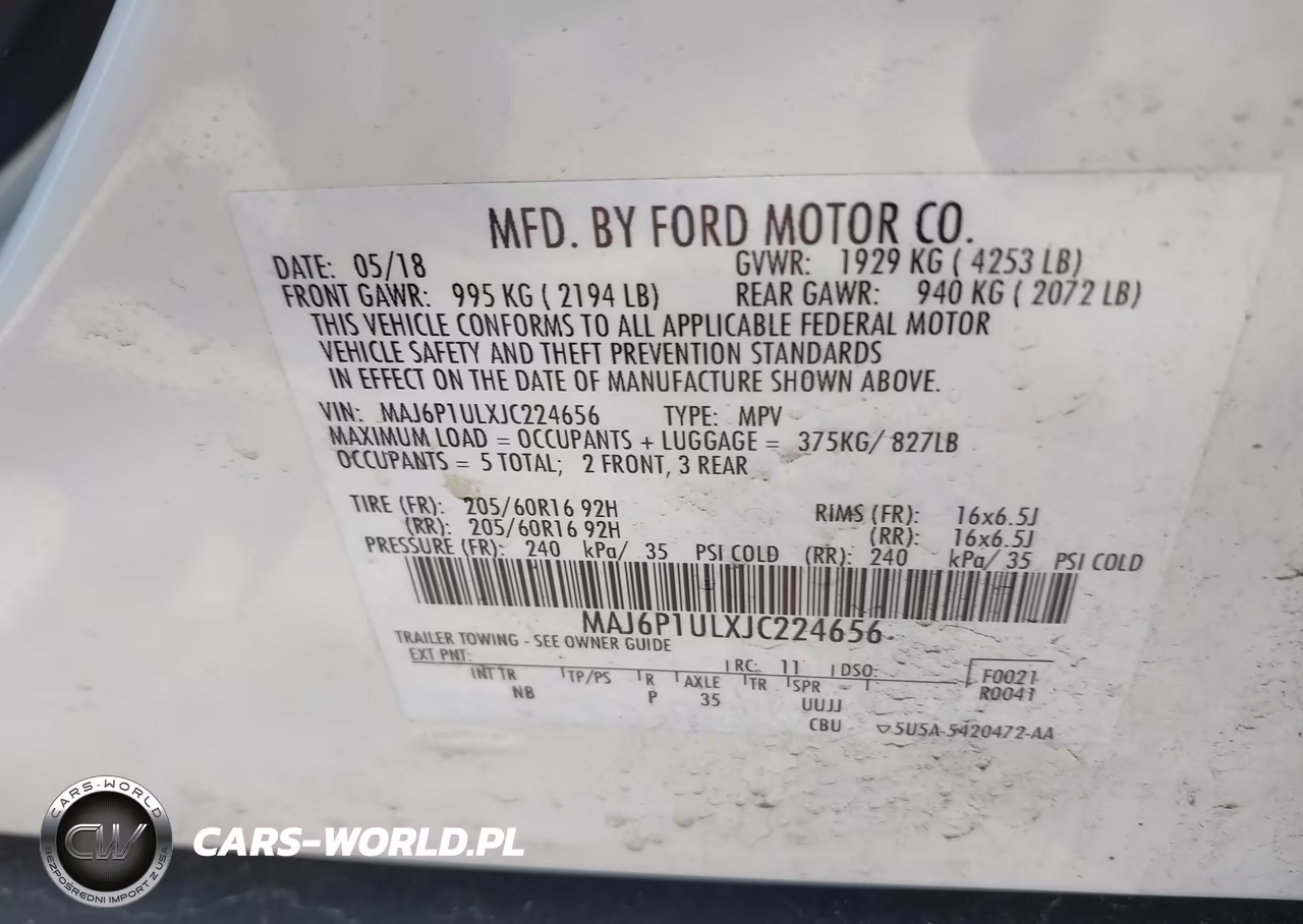 2018 Ford Ecosport Se VIN:MAJ6P1ULXJC224656 - 9